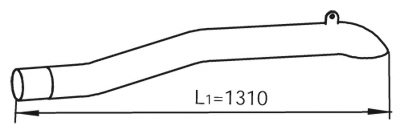 DINEX 47652 Exhaust Pipe